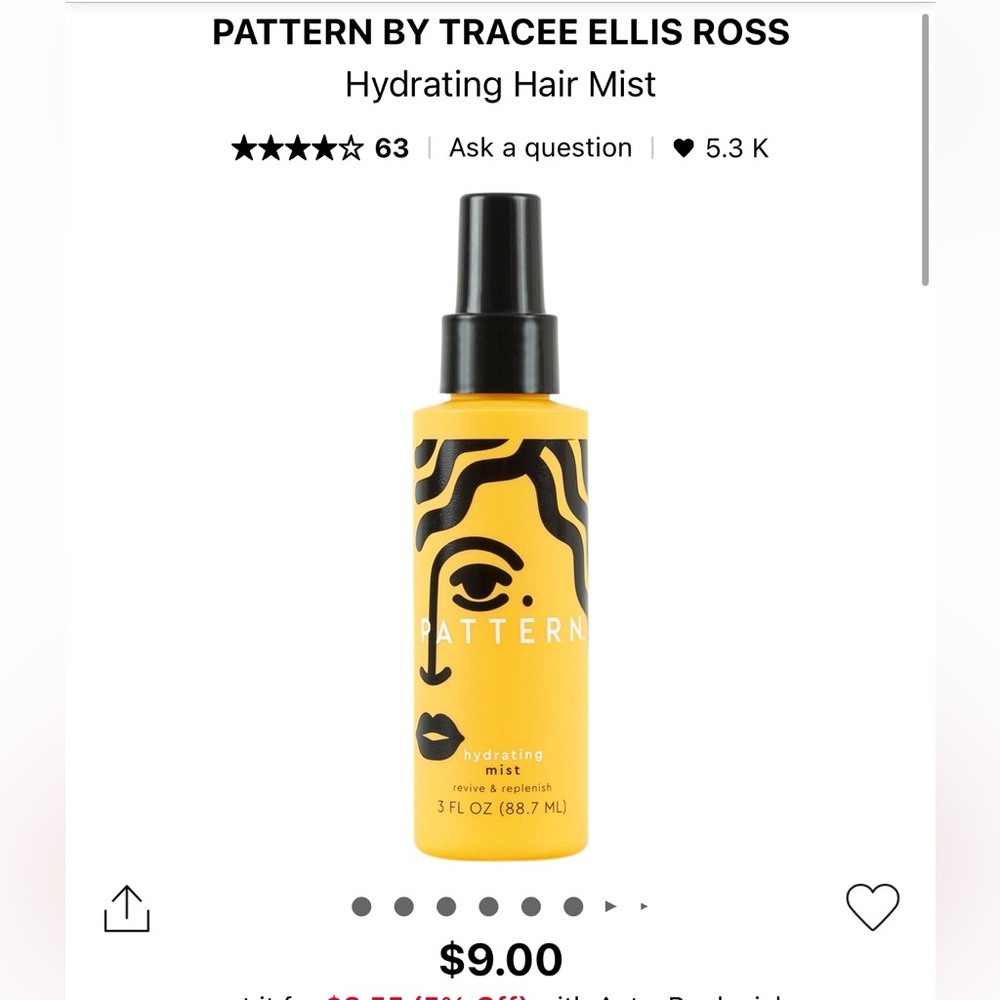 Pattern hydrating mist